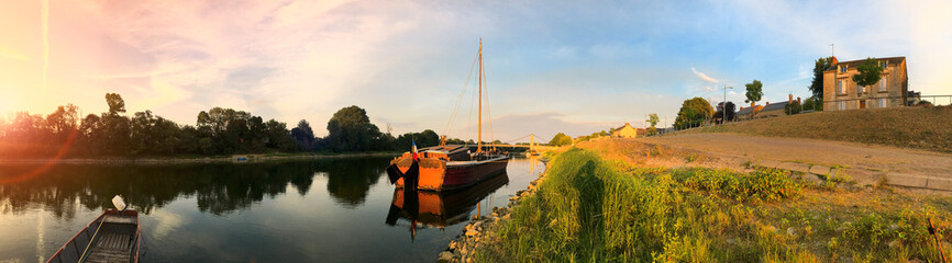 Gabare sur la Loire à Chalonnes sur Loire