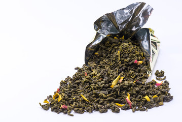 Bag of mango green tea