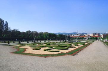 Belvedere Castle in City Vienna - Austria