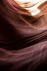 glimpse of blue sky Antelope Canyon Arizona on Navajo land near Page,Arizona, Utah, United states of America, 