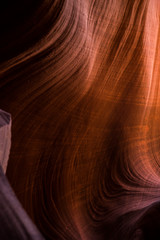 glimpse of blue sky Antelope Canyon Arizona on Navajo land near Page,Arizona, Utah, United states of America, 