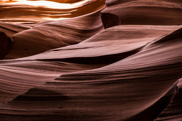 glimpse of blue sky Antelope Canyon Arizona on Navajo land near Page,Arizona, Utah, United states of America, 