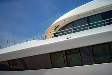 Luxury yacht, northern Mediterranean, Croatia, detail