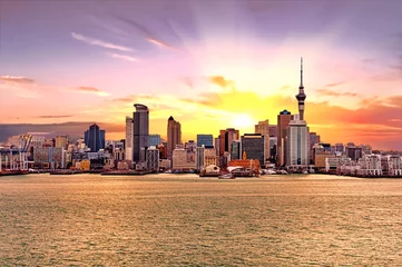 Fototapeten Skyline von Auckland © Fyle