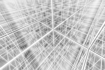 tesseract background abstract network cyber web 