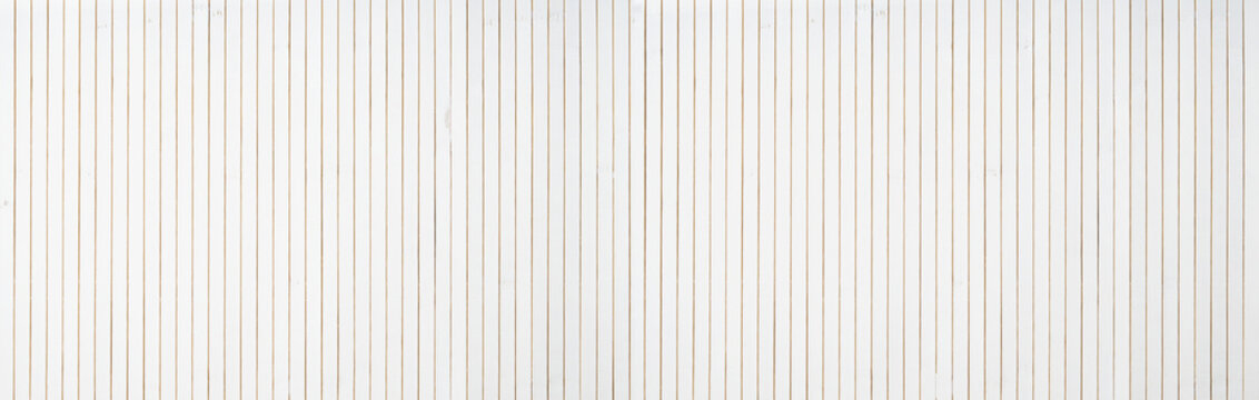 white wood panel background texture - extra wide banner format - wooden wall paneling