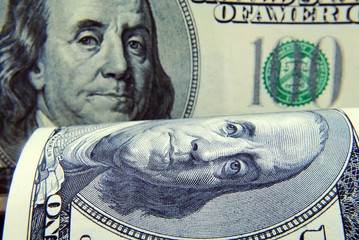 Currency of the United States of America Close up 