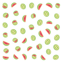 pattern tropical watermelons fruits backdrop