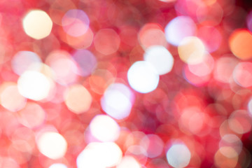 Obraz premium red sparkle glitter abstract bokeh background Christmas