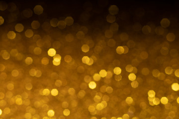 Obraz premium gold sparkle glitter abstract bokeh background Christmas