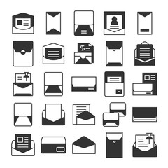 email, mail, envelope and newsletter icons set