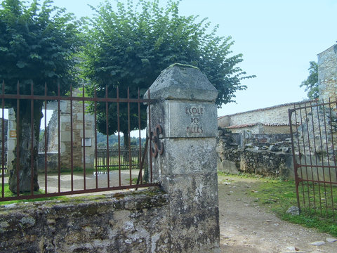 School of girl in Oradour-sur-Glane France