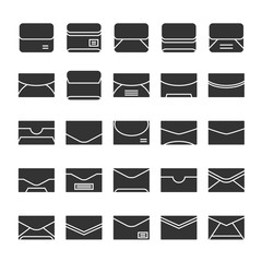 email, mail, envelope and newsletter icons set
