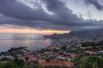 Views of Funchal from Miradouro das Neves in Madeira (Portugal)