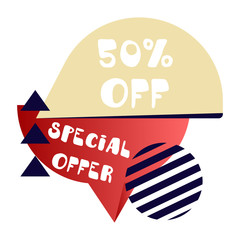 Modern promotion square web banner for social media mobile apps. Elegant sale and discount promo backgrounds with abstract pattern. Email ad newsletter layouts.