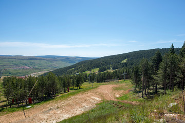 Fototapeta premium Mountains of Valdelinares a day of Summer