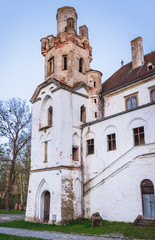 Fototapeta na wymiar Ruins of castle in Breclav town in South Moravian Region of Czech Republic