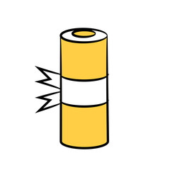 paper roll icon yellow theme