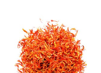 Fototapeta premium Safflower dried on white background