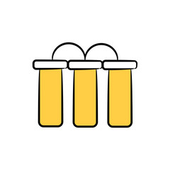 water filter icon yellow hand drawn
