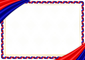 Border made with Taiwan national colors