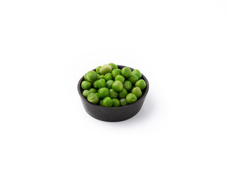 peas on isolated white background