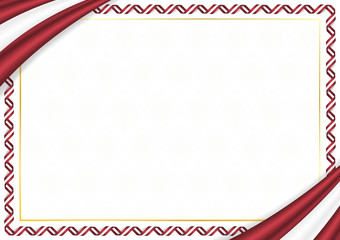 Border made with Latvia national colors