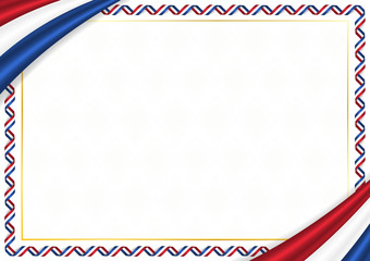 Border made with Netherlands national colors