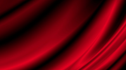 Red luxury fabric background with copy space