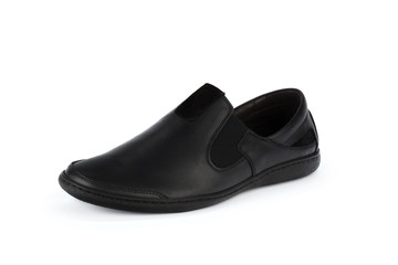 Male shoes ankle boots isolated on white background