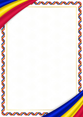 Border made with Andorra national colors