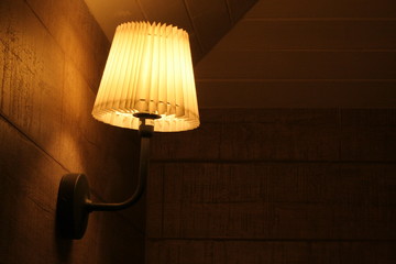 lamp on the wall