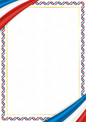 Border made with Crimea national colors