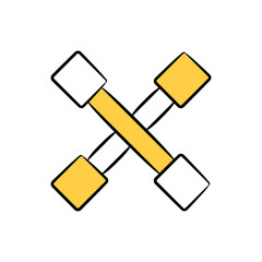 wrench tool icon yellow theme