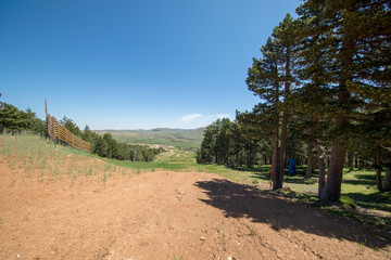 Mountains of Valdelinares a day of Summer