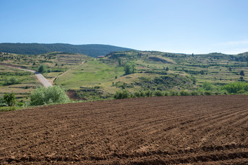 Mountains of Valdelinares a day of Summer