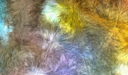 Obraz premium Watercolor and acrylic abstract background in warm and bright colors. Messy splashes of paint and artistic wet effect. Beauty pastel pattern.