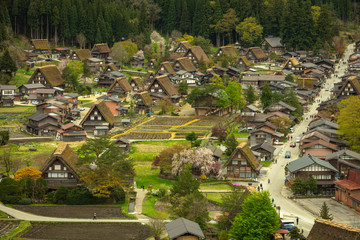 岐阜県 白川郷 春