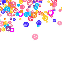 Social media marketing, Communication concept.