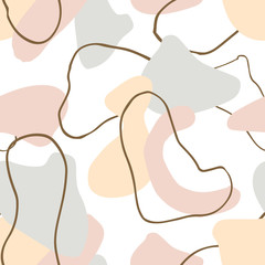 Vibrant abstract pattern, colorful trending palette. For modern wedding invites, art prints, stationery - the seamless patterns are absolutely perfect for packaging, textiles or tissue paper as well