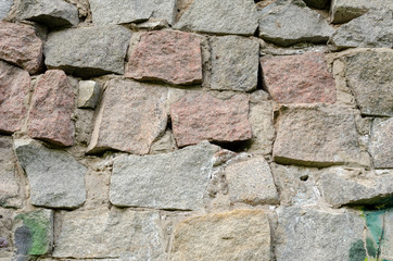 old stone wall of stones