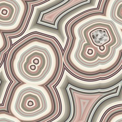 Infinite Agate Geode Seamless Repeat Vector Pattern Swatch.  Bands and crystal centers.  Abstract, natural, contours, raw, earth, stone, rock, mineral, nature, random, colorful.  Generative Art.  