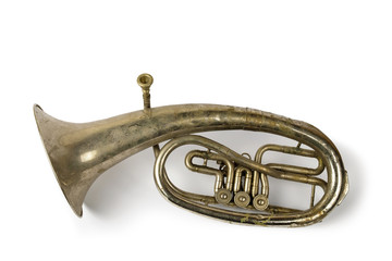 Old vintage French horn