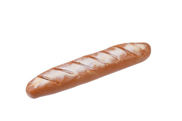 baguette model from japanese clay on white background