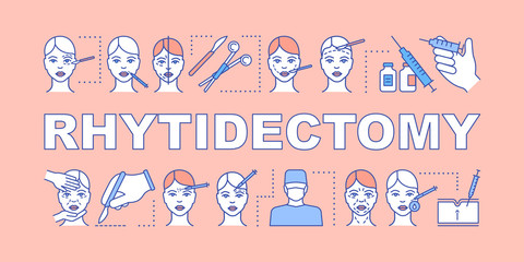 Rhytidectomy word concepts banner