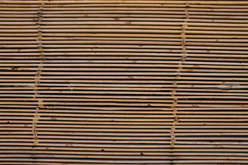 The old industrial wood hangar with equipment