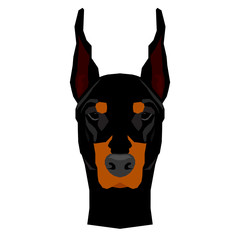 Paper cut dog pattern background. Abstract childish crafted dog for design birthday card, party invitation, poster, pet shop store sale, veterinary clinic advertising, bag print etc.