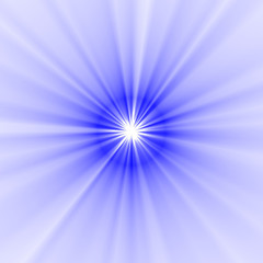 radius of light Swallowtail Starburst Oblique line blue color on white background