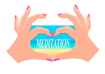 Gift magnet for a man who loves desert beaches. Vector