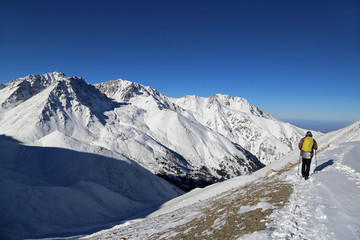 Climbing the Big Almaty peak in Kazakhstan.